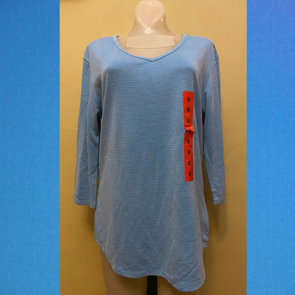 Seg’Ments Women’s 3/4 Sleeve V-Neck Shirt M